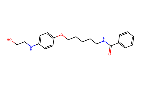 Benzamide, N-(5-(p-((2-hydroxyethyl)amino)phenoxy)pentyl)- 103387-97-9